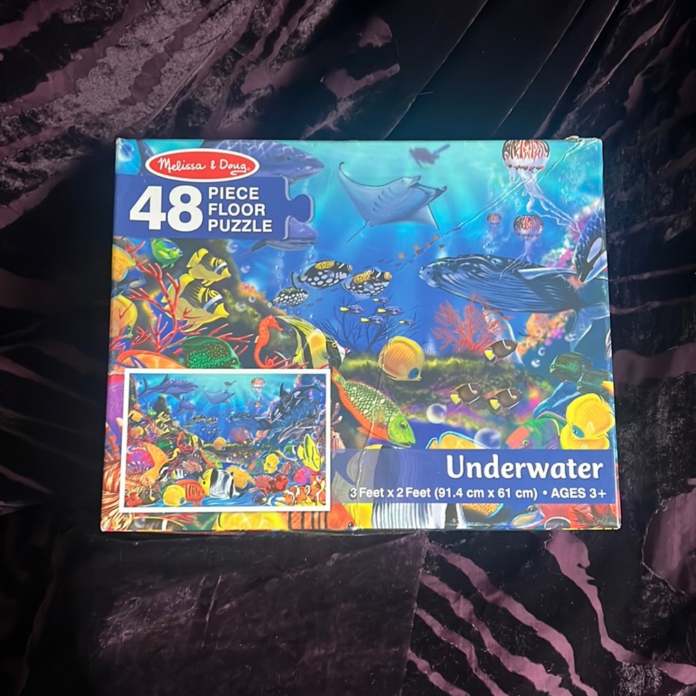 Melissa & Doug large fish 48 piece floor ocean puzzle